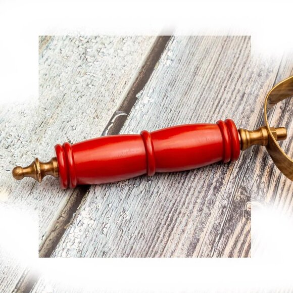 Brass Magnifying Glass Handheld Magnifier For Reading Home Decoration Gifts - Picture 6 of 8